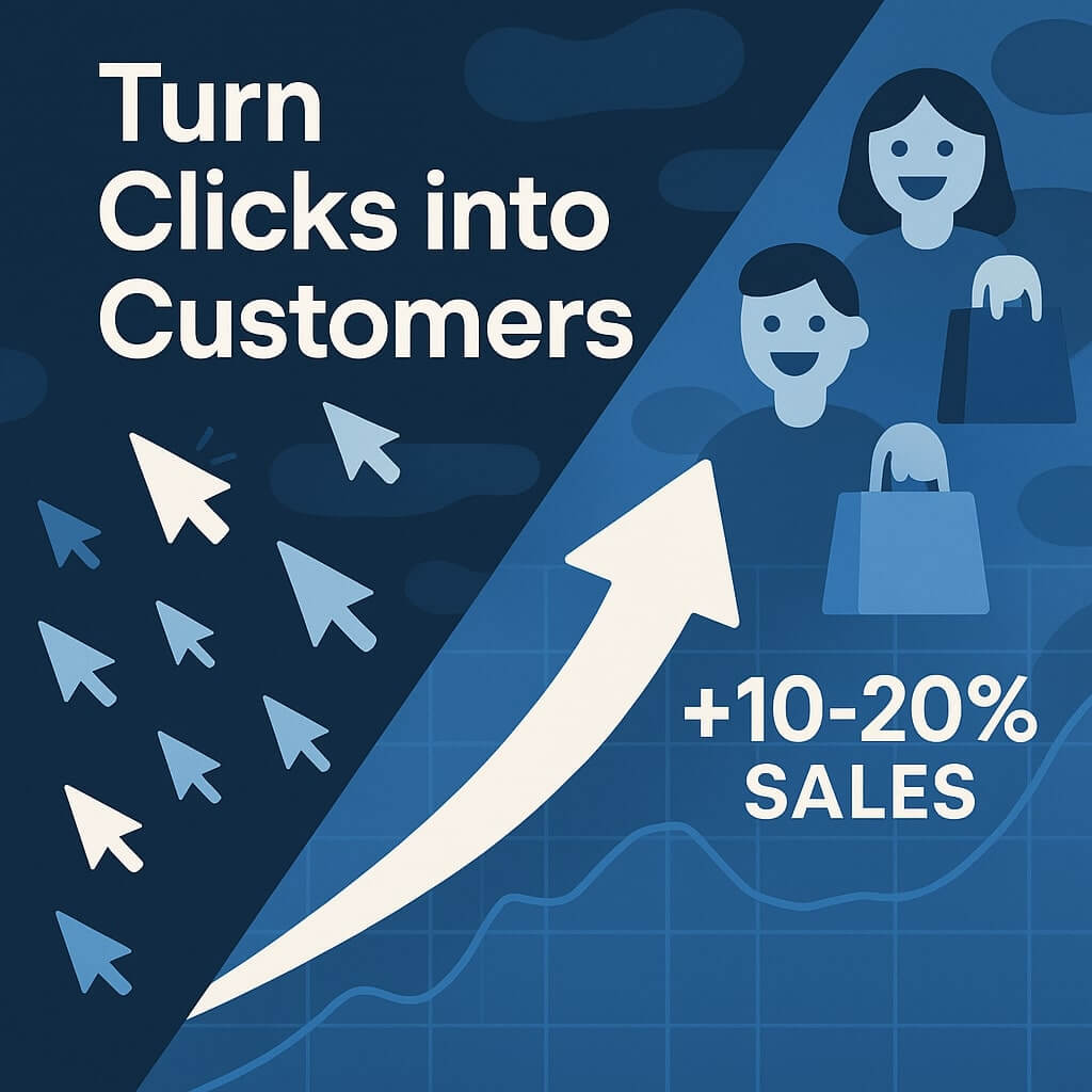 Turn Clicks into Customers, +10-20% Sales